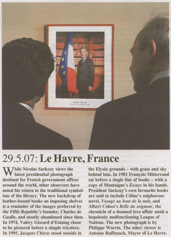 sarkozy at his library