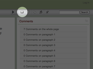 Table of Contents Button